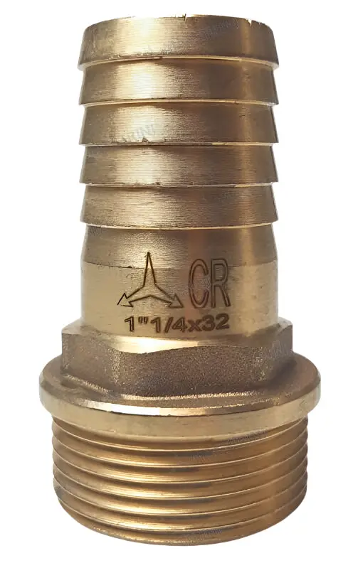 [GS30843] Hose Tail 1''1/4 X 32Mm Brass Cr | Gs30843 | Marine Fitting