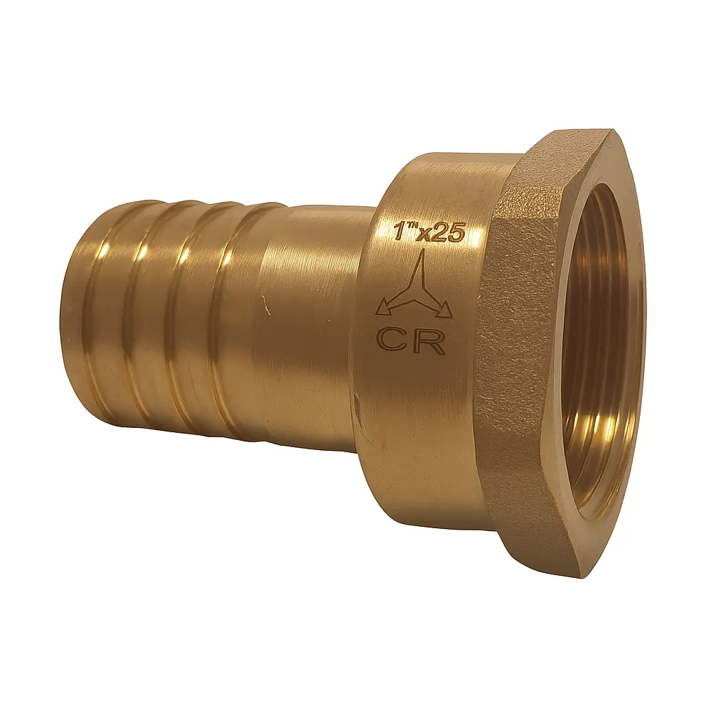 [GS30869] Hose Tail 1" X 25' Brass Cr - Gs30869 - Goldenship Maestrini