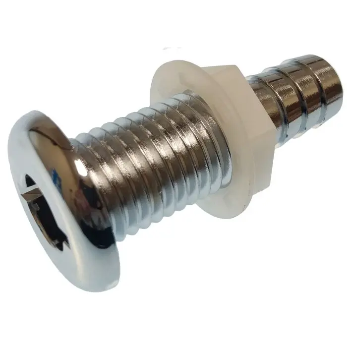 [THTH-750CP] Brite Plate Thru-Hull Fittings 3/4" Thth-750Cp - Corrosion-Resistant