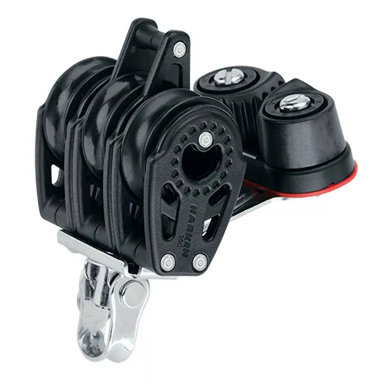 [MVBB0212FE] 29Mm Triple Block Angle Fairlead Cleat Mvbb0212Fe - 80Kg Capacity