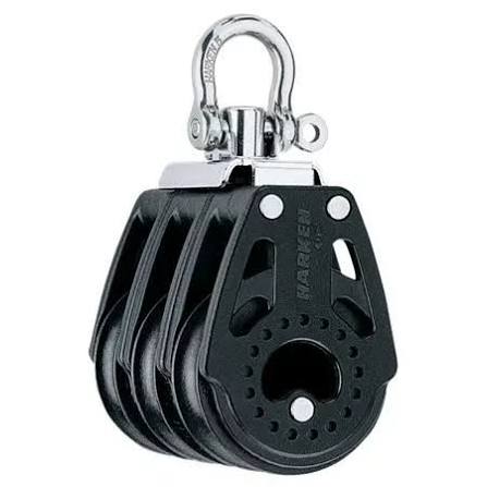 40Mm Triple Swivel Shackle Block Mvbb0405F - 230Kg Load Capacity