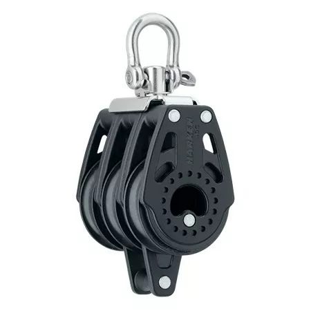 40Mm Triple Becket Swivel Shackle Block Mvbb0406F - 230Kg Load Capacity