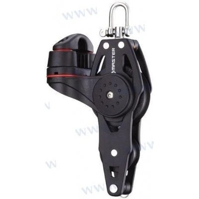 40Mm Fiddle/Swivel Shackle Block Mvbb0421F - 80Kg Load Capacity