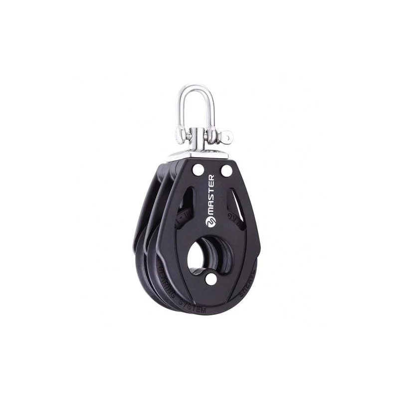 57Mm Double Swivel Shackle Block Mvbb0503F - 370Kg Load Capacity