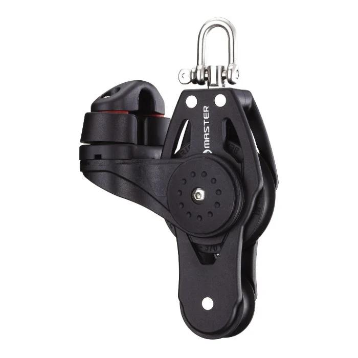 [MVBB0521F] 57Mm Fiddle Swivel Shackle Block Mvbb0521F - 100Kg Load Capacity