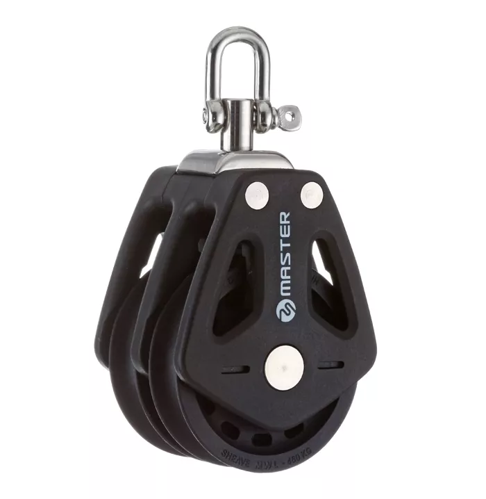 [MVBP3503F] 35Mm Double Swivel Shackle Block - Mvbp3503F, 300Kg Capacity