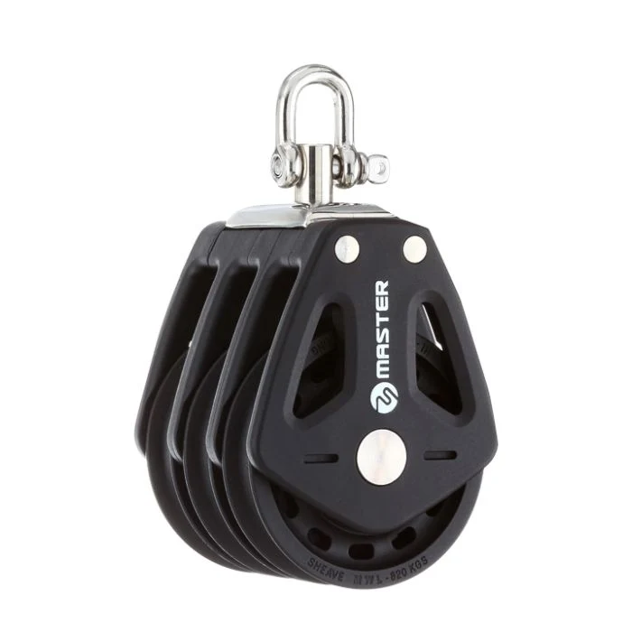 50Mm Triple Swivel Shackle Block Mvbp0505F - 522Kg Load Capacity