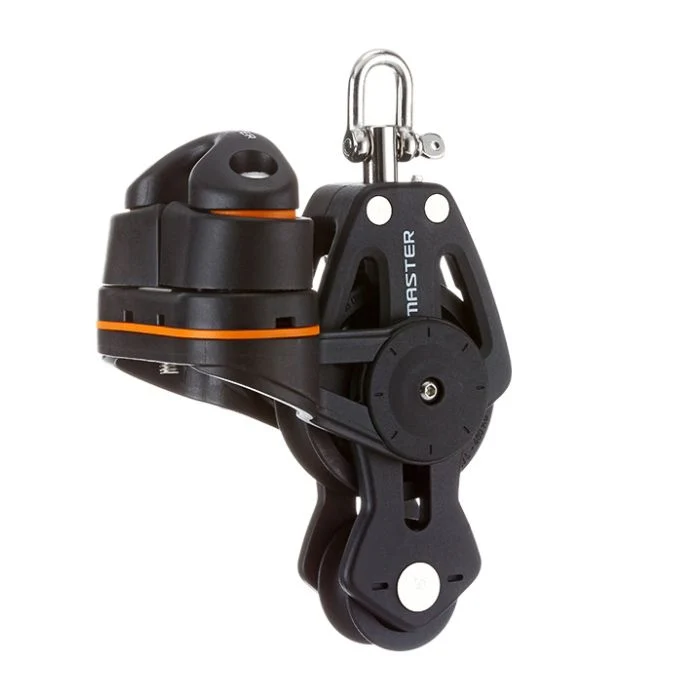 50Mm Single Fiddle Swivel Shackle Block Mvbp0521F - 100Kg Capacity