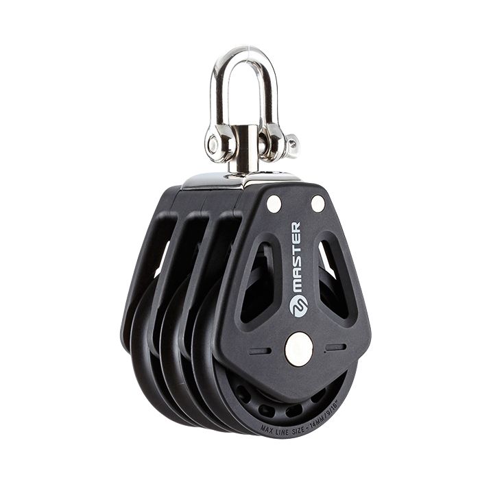 [MVBP7205F] 72Mm Triple Swivel Shackle Block Mvbp7205F - 1000Kg Capacity