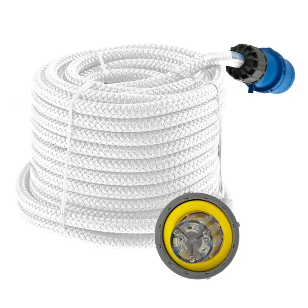 [POL3700200005] Fender Rope 12Mm X 1.7M White (2) | Pol3700200005 | Durable Mooring Rope