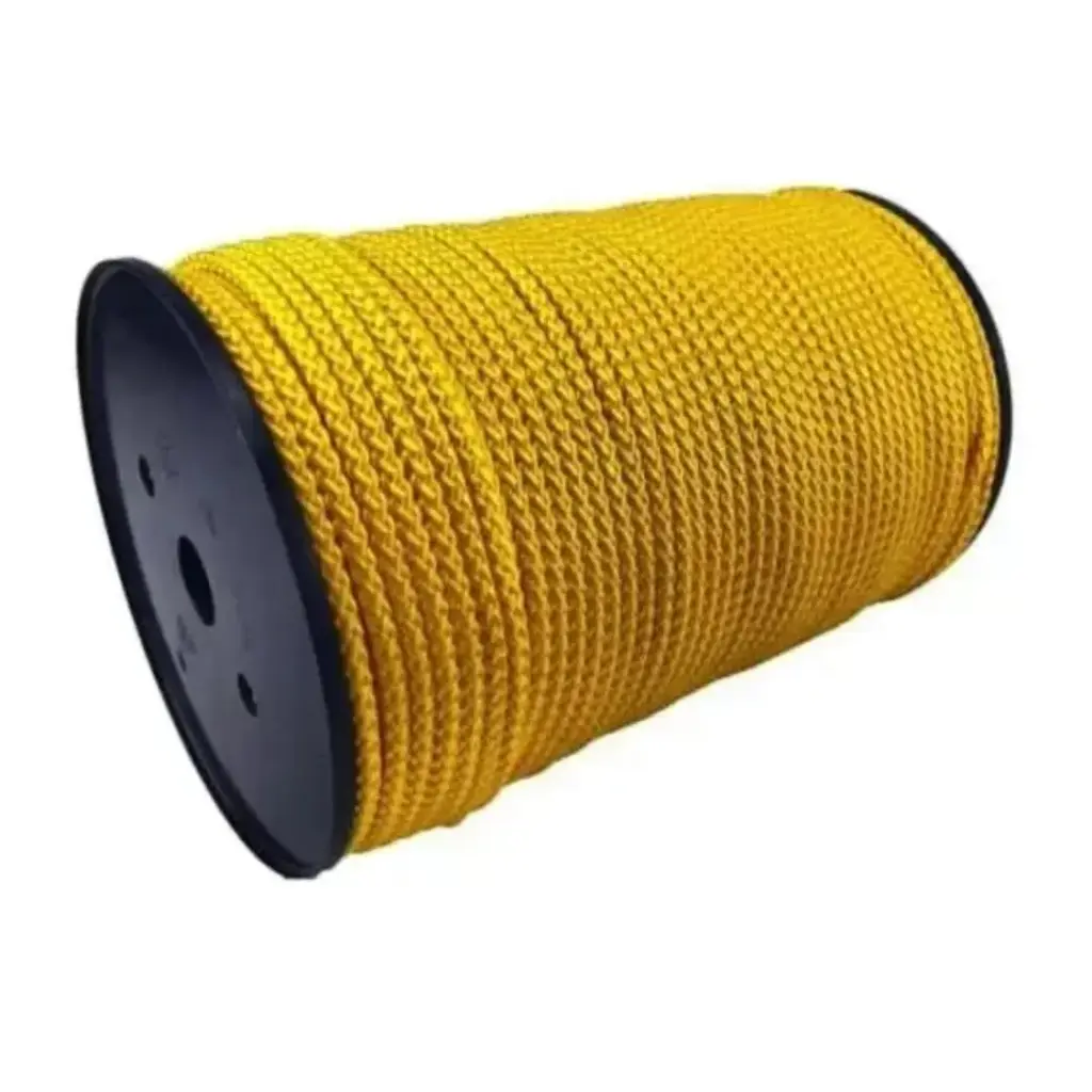 Durable 4Mm Yellow Polyester Rope 12M | Pol2204040240 | 360Kg Load