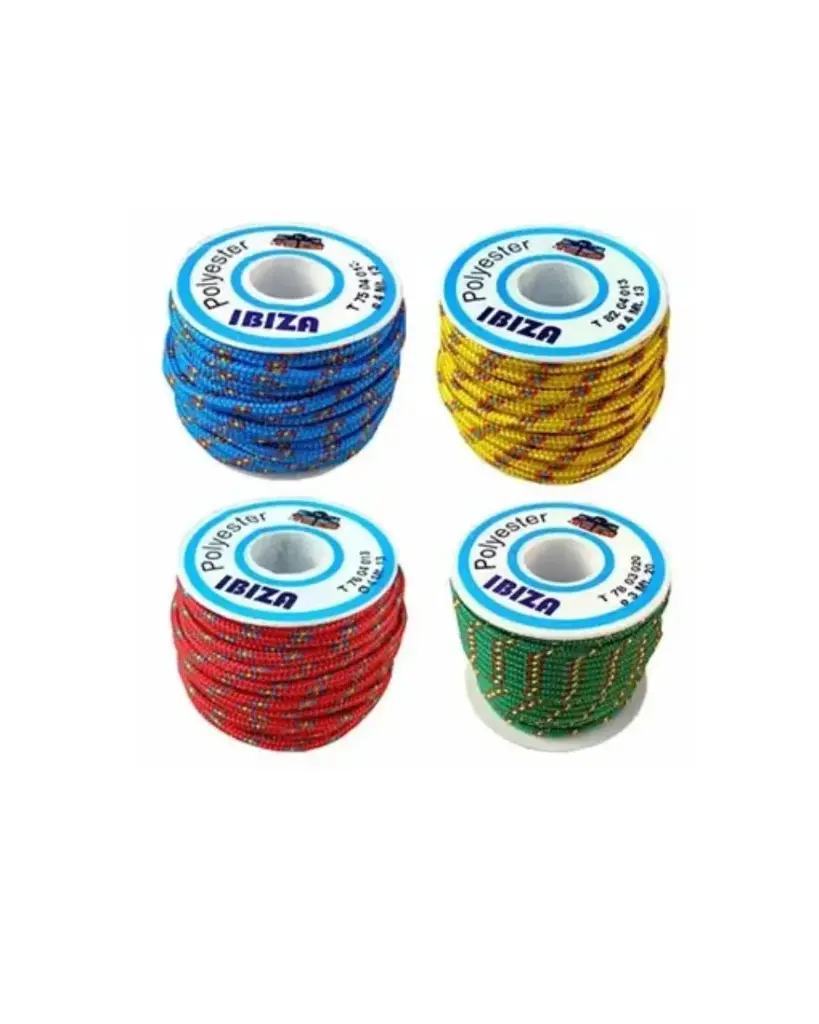 Polyester Braided Rope 4Mm Yellow Ibiza Gs60152 - Durable Marine Rope