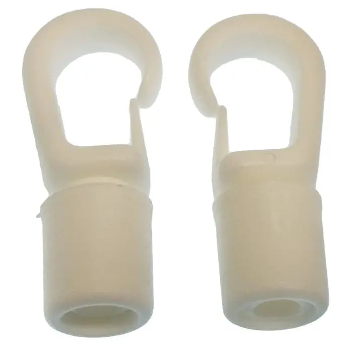 Nylon Hook White 5-6 Mm (2-Pack) | Gs60133 | Durable Hardware Tool