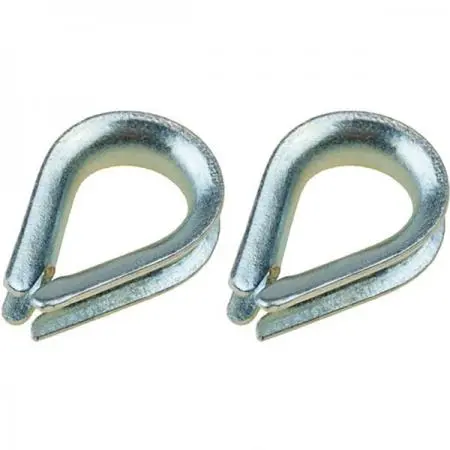 [GS71271] Thimbles Electric Galv. Steel (2) | Gs71271 | Durable Hardware Essentials