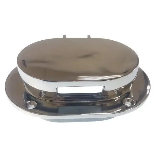 [GS70034] Hinged Deck Pipe Ss Oval Gs70034 - Durable Marine Hardware