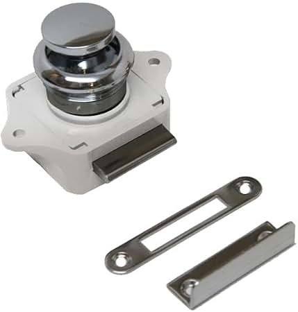 [GS72440] Door Latch With Chromed Button | Gs72440 | Durable Hardware Solution
