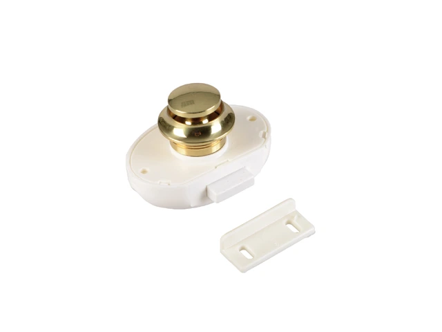 [GS72441] Polished Button Door Latch Gs72441 - Elegant Hardware By Goldenship