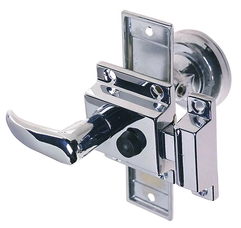 [GS72358] Rim Latch Set Gs72358 - Stylish Gold Door Hardware Solution