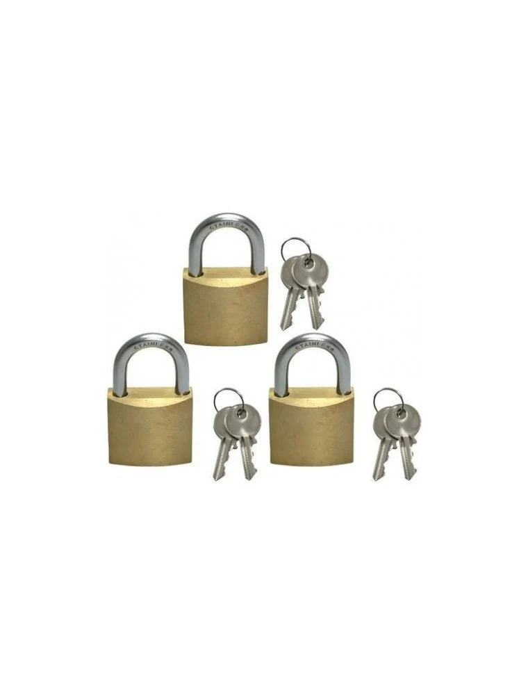 Marine Padlock 40Mm (3-Pack) | Gs76081 | Durable Trailer Security