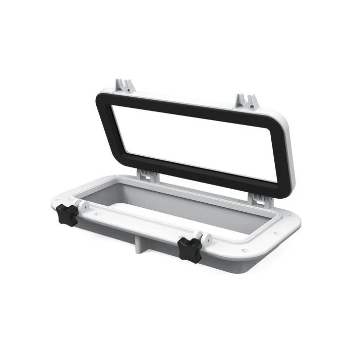 [SFPP104] Rectangular Porthole 400X200 White | Sfpp104 | Marine Hardware