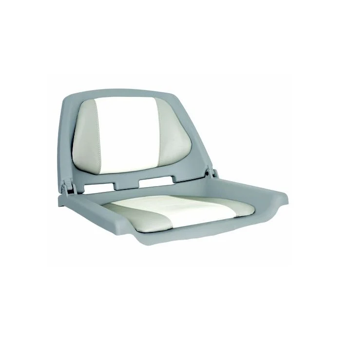 [OCEMA702-23] Folding Padded Fisherman Seat Grey/Charcoal | Ocema702-23