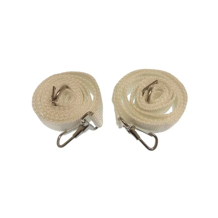 White Adjustable Straps 6Ft (2 Pack) | Tay2000 | Versatile Hardware Solution