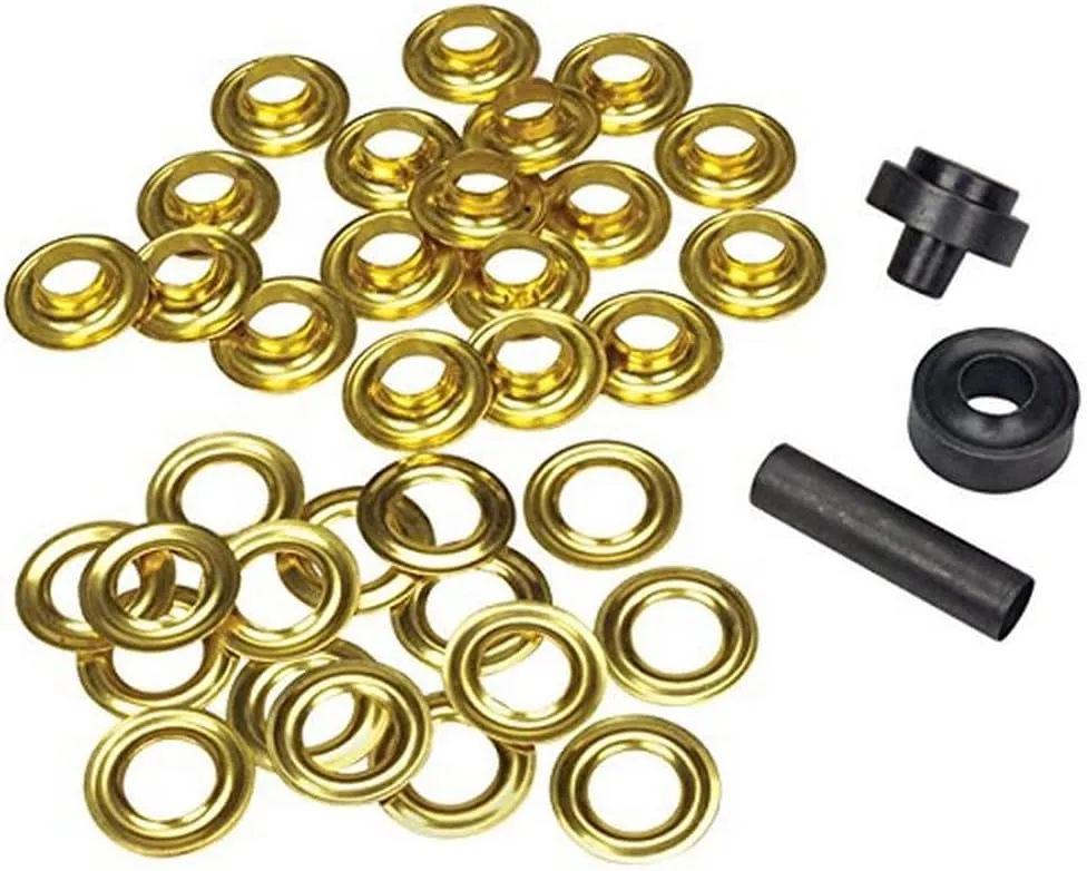 [TAY1231] #2 Brass Grommet 12-Pack | Tay1231 | Durable Hardware Solution