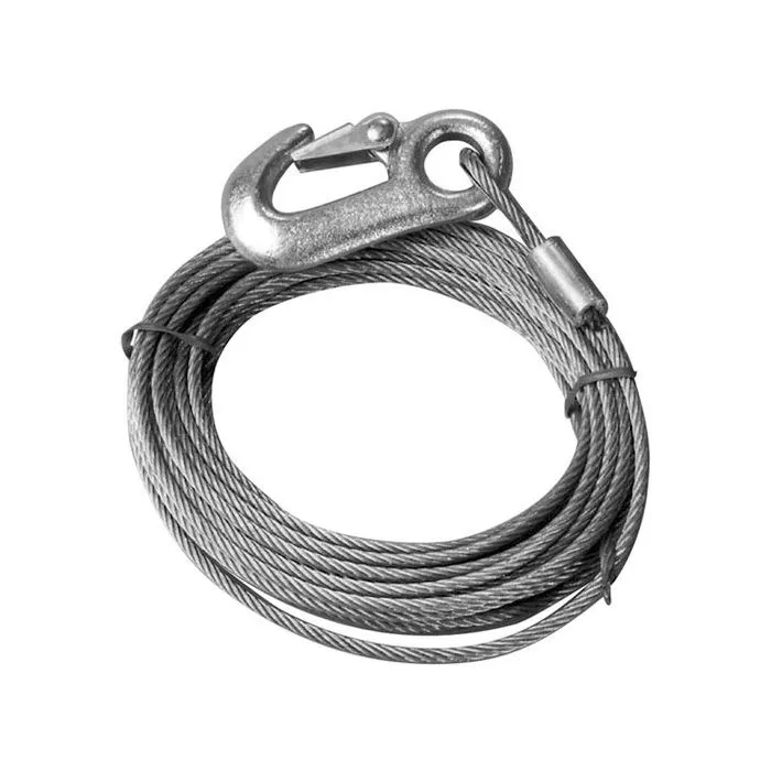 Winch Cable & Hook 5Mm X 10M | Gs76035 | Durable Trailer Accessory