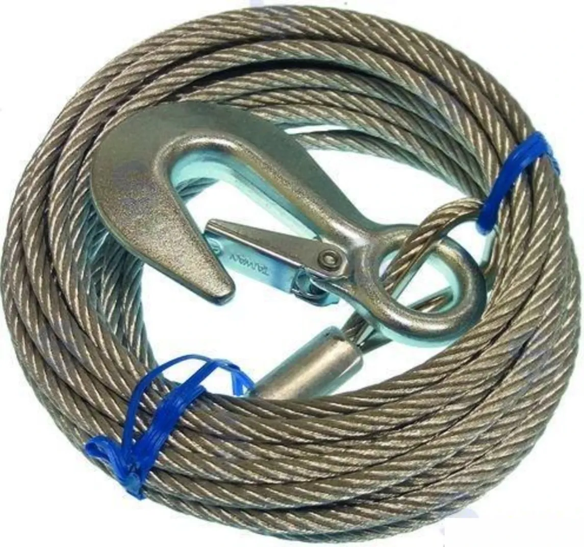 [GS76036] 5Mm X 6M Winch Cable & Hook - Gs76036 For Trailers