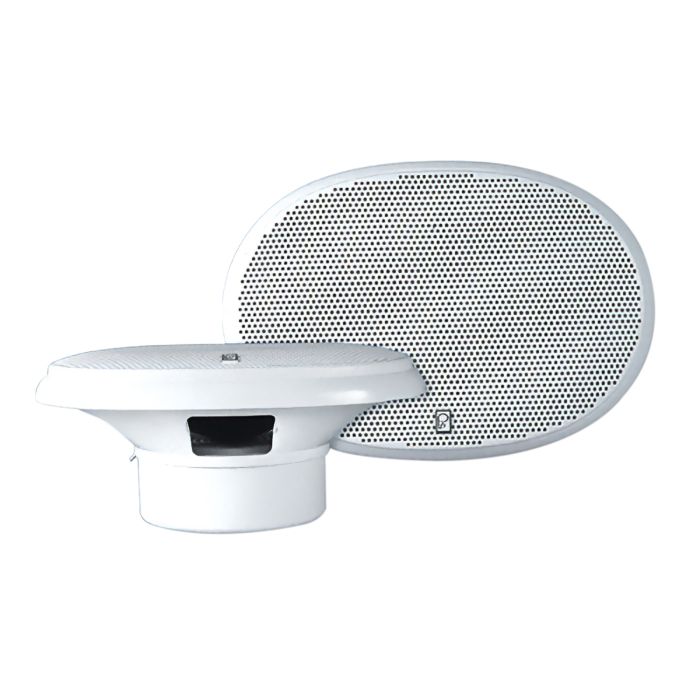 Poly-Planar 6X9" White 3-Way Speakers Ppma-5950W - Powerful Sound