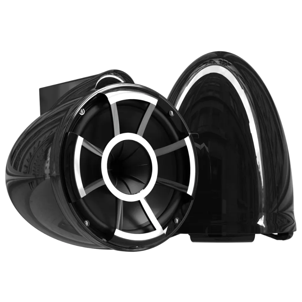 Wet Sounds Rev 10W-X V2 Black Wake Speakers - Pair | Wetrev10B-Xv2