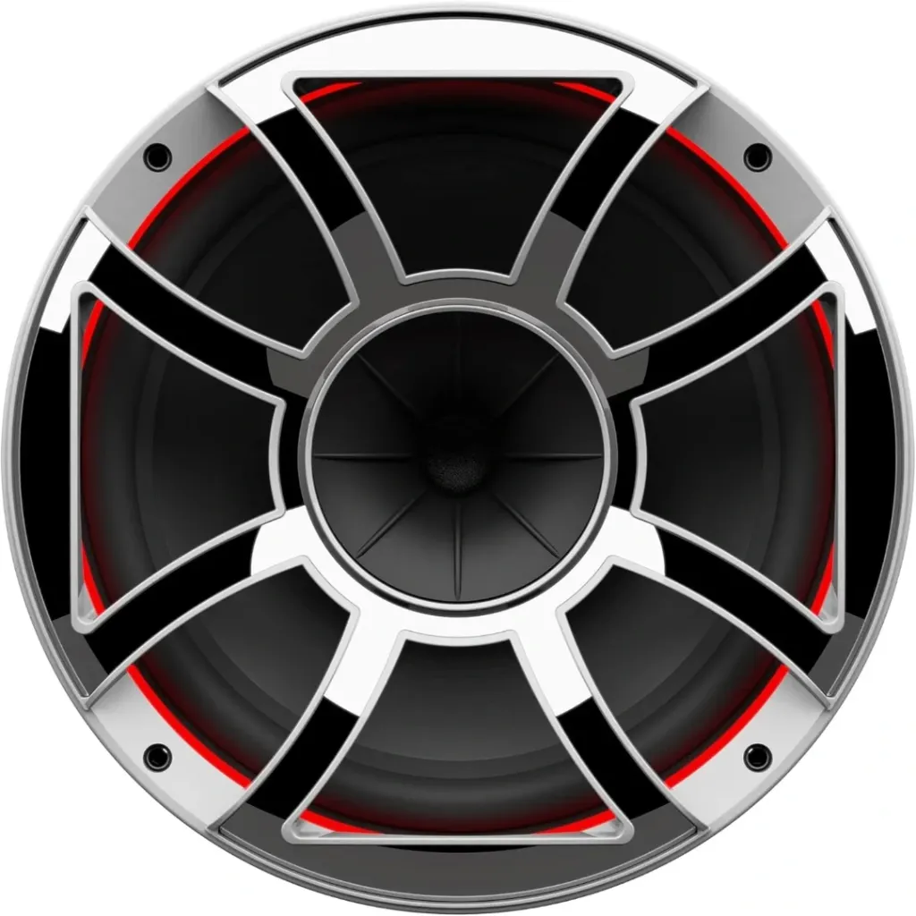 [WETREV10HDXS-WGRILLE] Wet Sounds Grille Rev 10Hdxs-W White Stainless Pair | Wetrev10Hdxs-Wgrille