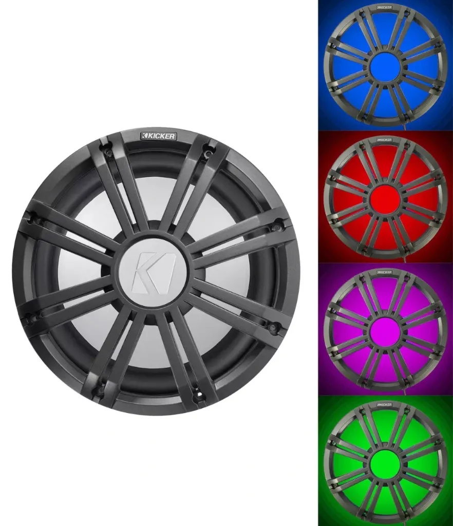 [KA45KMG12W] Kicker Ka45Kmg12W 12" Subwoofer With Led - Compact High-Quality Sound