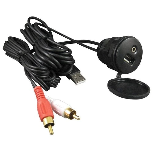 [AQ-AUX-4] Aq-Aux-4 3.5mm Usb Audio Panel Connector - Compact & Lightweight