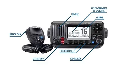 [GS13010] Radio Front Watertight Cover 230X86 Gs13010 | VHF | Goldenship