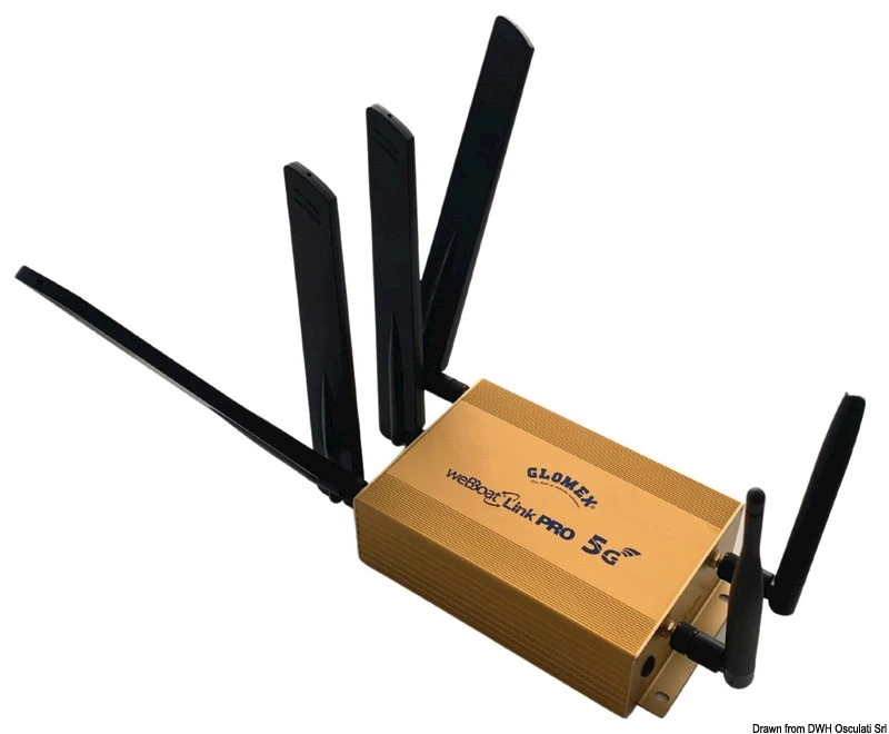 [GLOIT1405PRO] Glomex WeBBoat Link Pro 5G/Wi-Fi Dual SIM Internet System