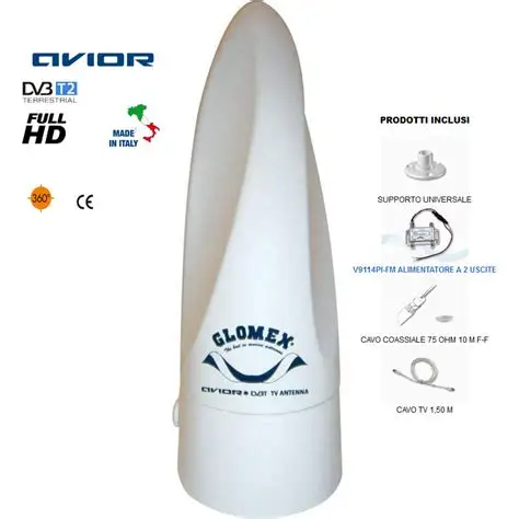 [GLOVT300] Avior Tv-Fm Antenna Glovt300, 24.5Db Gain, VHF, 100X210mm