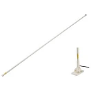 VHF Antenna Glosgv140Wh - White 140mm With Roller By Glomex