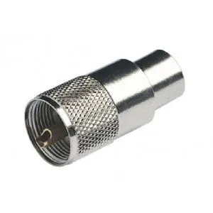 [GLORA131] Chrome Pl259 Male Connector For Rg213 | Glora131 | VHF Applications