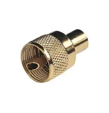 [GLORA132GOLD] Gold Male Pl259 Connector For Rg58 | Glora132Gold | VHF Use