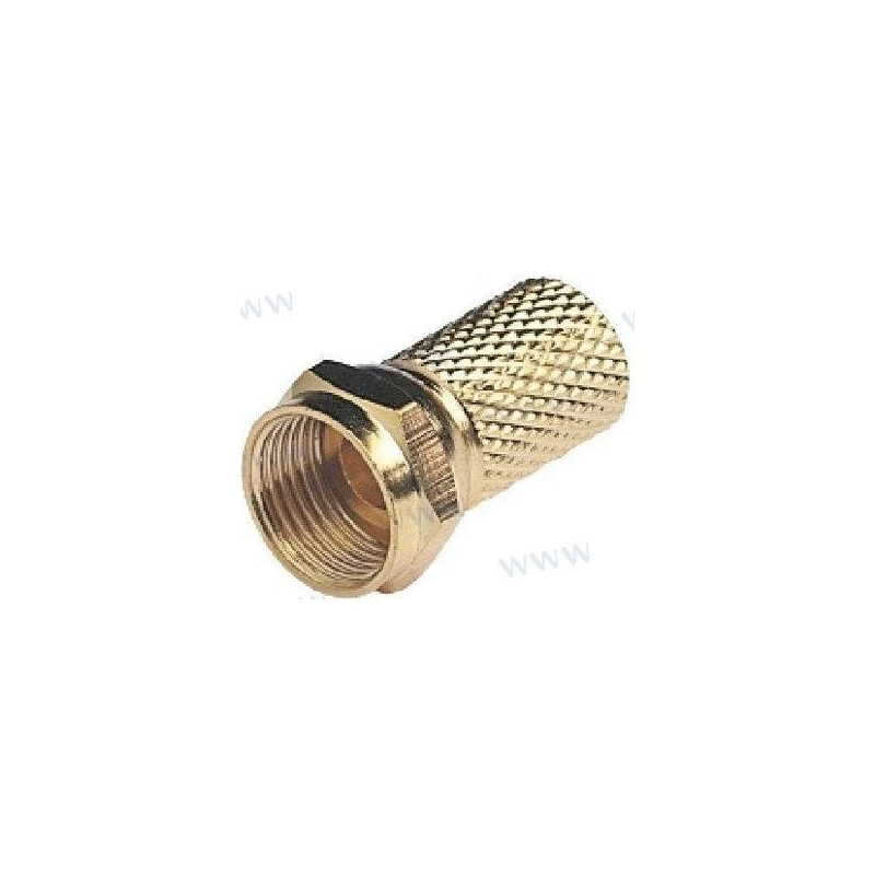 [GLOV9144] Gold F Male Connector For Rg6/Rg59 - Glov9144 - VHF Applications