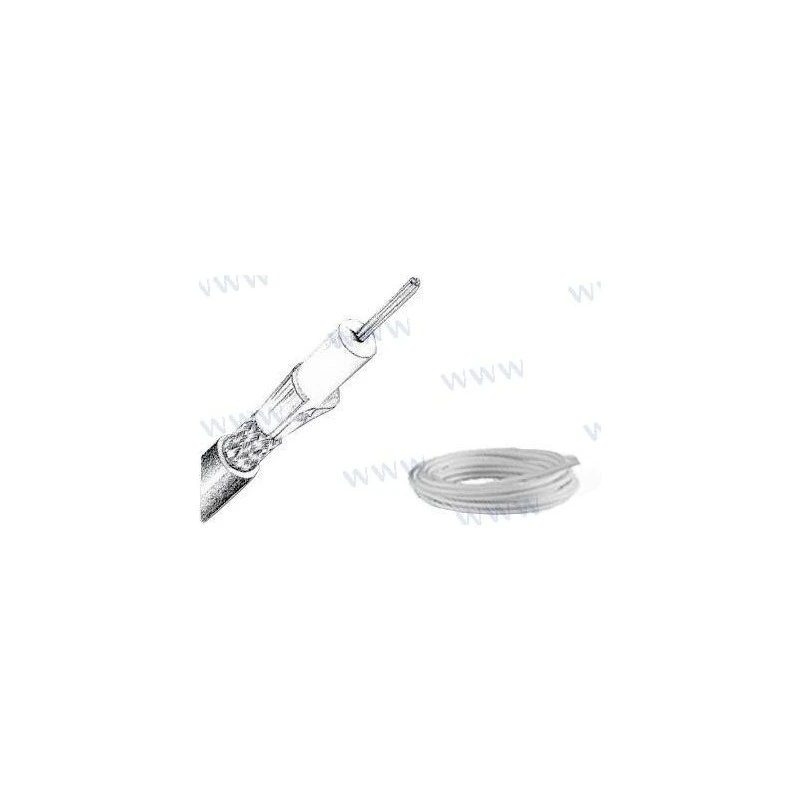 Glomex Rg58 C/U Mil C17 Fpe VHF Cable Glora152 - 50 Baja Perd