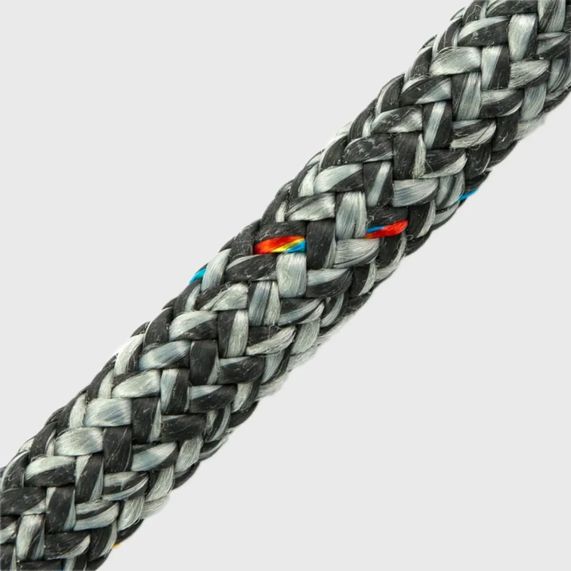 POLY-BRAID-32 10MM. GREY/BLACK (Per Meter)  |  POL2081812110A