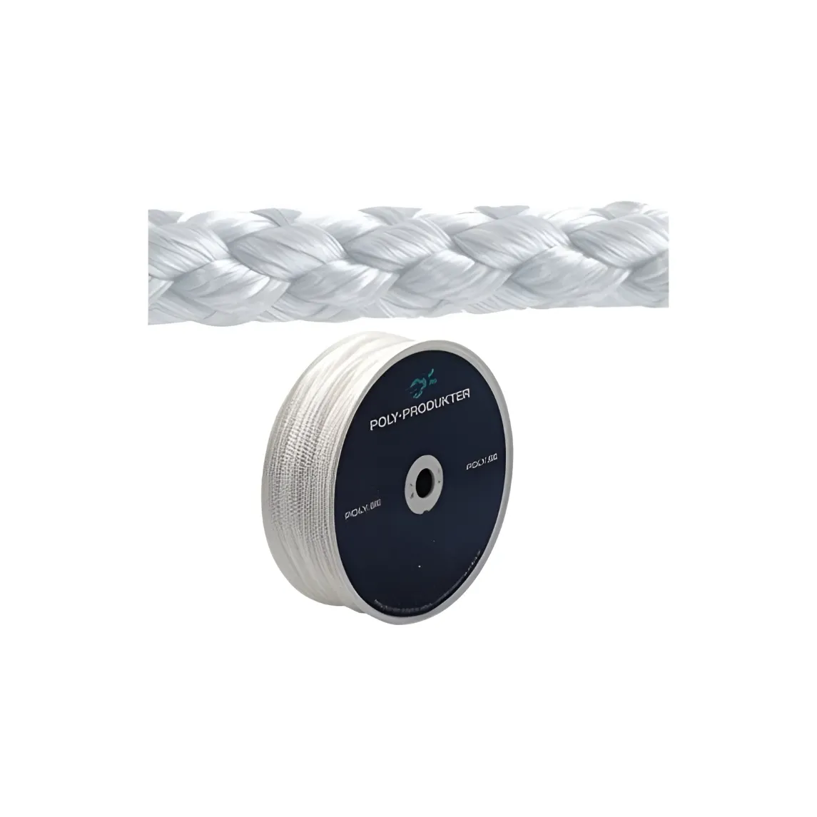 [POL2209045020A] POLYESTER SILKELINA WHITE 2MM. (Per Meter)  |  POL2209045020A
