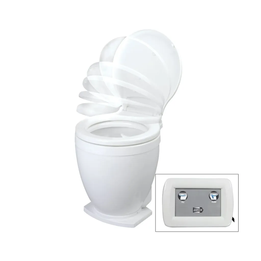 [JAB58500-1012] Jabsco Lite flush toilet 12V with control panel | 58500-1012