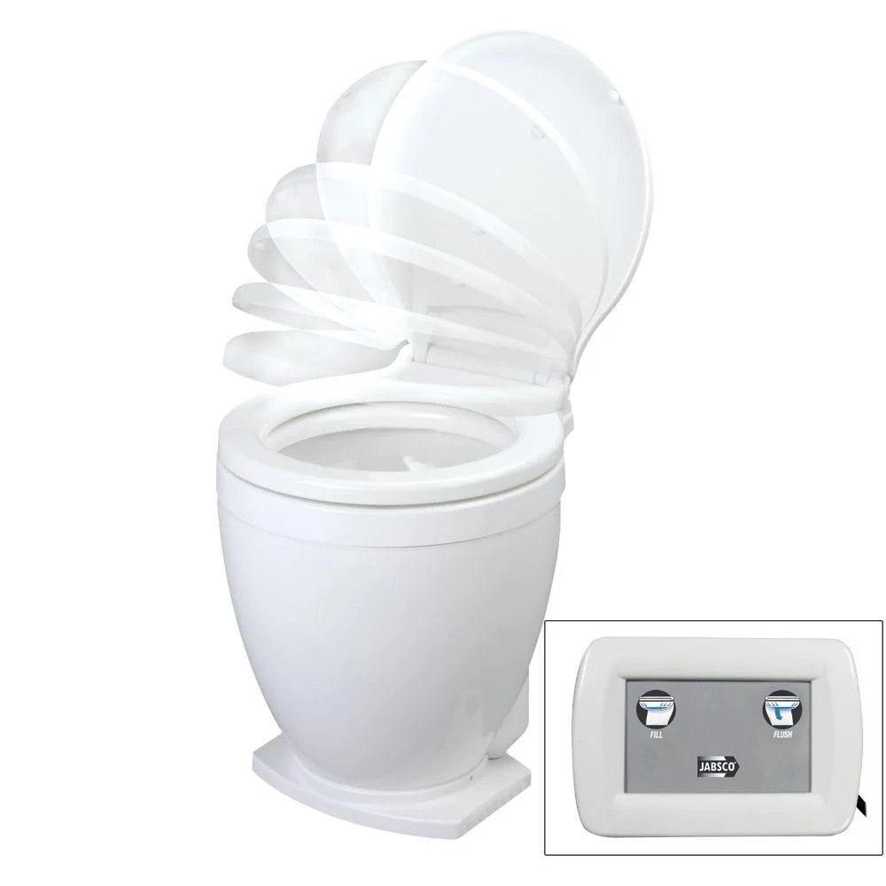 [JAB58500-1024] Jabsco Lite flush toilet 24V with control panel | 58500-1024