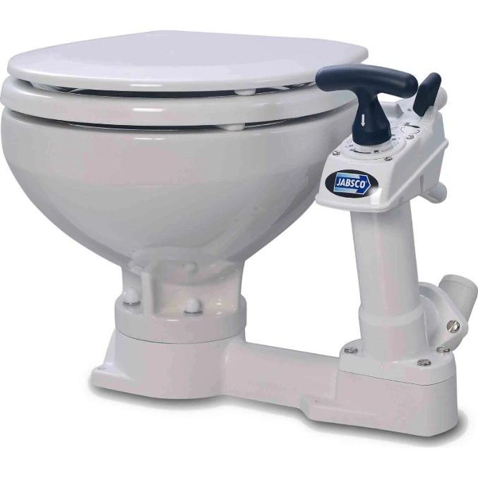 Jabsco Toilet manual regular soft close seat with upgraded ceramic bowl | 29120-5100