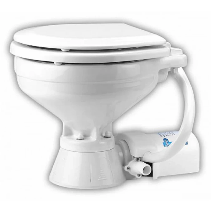 Jabsco Toilet Compact E2 24V Electric Quiet Flush Slow Close | 38245-3094