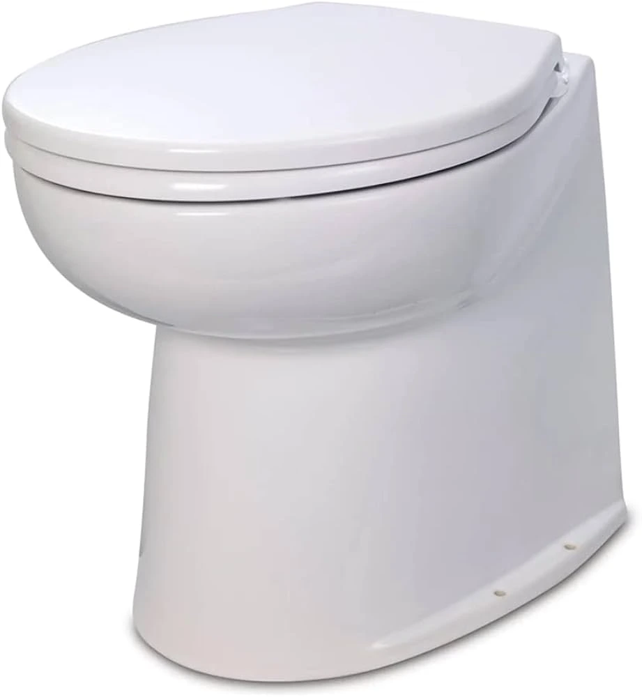 [JAB58240-2024] Jabsco Toilet 17" 24V straight + pump deluxe flush type | 58240-2024