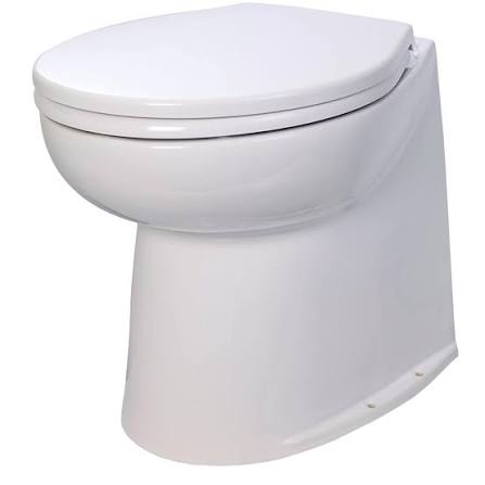 [JAB58240-3012] Jabsco Toilet 17" 12V straight + pump soft close seat deluxe flush type | 58240-3012